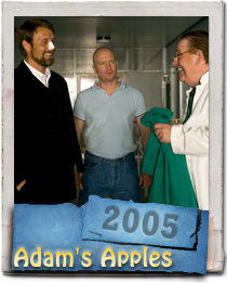 Ulrich Thomsen and Mads Mikkelsen star in the 2005 film Adams Apples from screenwriter and director Anders Thomas Jensen