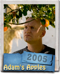 Ulrich Thomsen and Mads Mikkelsen star in the 2005 film Adams Apples from screenwriter and director Anders Thomas Jensen