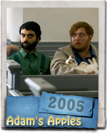 Ulrich Thomsen, Ali Kazim and Nicolas Bro star in the 2005 film Adams Apples from screenwriter and director Anders Thomas Jensen