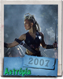 Ragnhildur Steinunn Jonsdottir as Hildur in her fantasy world in the film Astropia