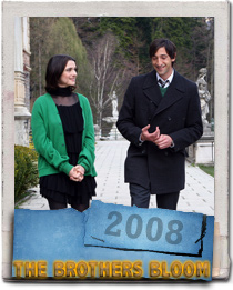 Rachel Weisz and Adrien Brody in the new Rian Johnson film The Brothers Bloom