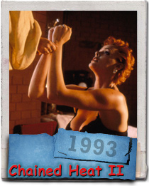 Brigitte Nielsen is Magda Kassar in Chained Heat II