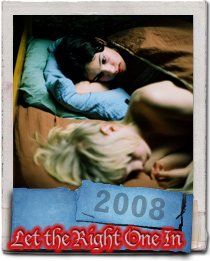 Eli played by Lina Leandersson looks upon Oskar in Let the Right One In