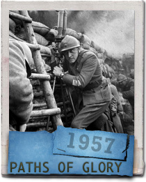 Kirk Douglas in the 1957 Stanley Kubrick WWI film