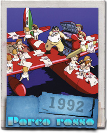 Porco Rosso in the 1992 Hayao Miyazaki anime Kurenai no buta