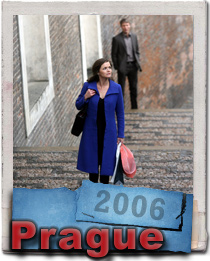 Stine Stengade & a blurry Mads Mikkelsen in the 2006 Ole Christian Madsen film Prague