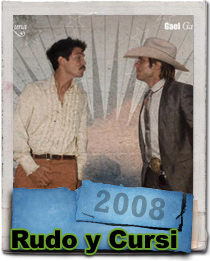 Diego Luna and Gael Garcia Bernal in the movie poster for Rudo y Cursi