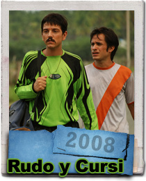 Diego Luna and Gael Garcia Bernal in Rudo y Cursi