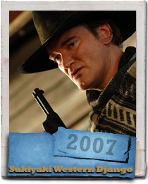 Quentin Tarantino is Piringo the mythic gunslinger in the 2007 Takashi Miike film Sukiyaki Western Django