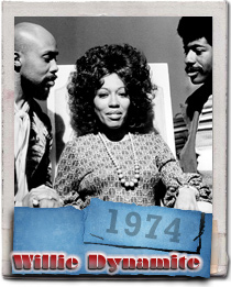 Roscoe Orman & Diana Sands & Roger Robinson behind the scenes on the set of the film Willie Dynamite