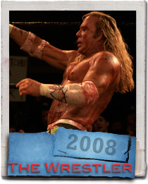 Mickey Rourke in the new Darren Aronofsky film The Wrestler